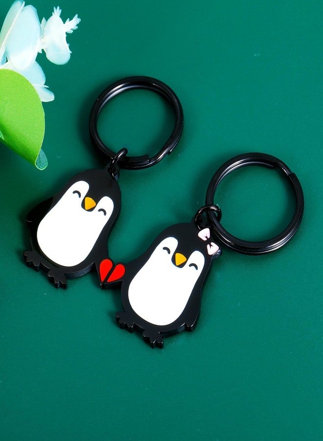 FOOZDEEVAAQ Matching Keychains for Couples Penguin Keychain Christmas Stocking Stuffers for Women Men White Elephant Gifts for adults Valentines Gifts for Boyfriend Girlfriend 11th Anniversary Husband Birthday - Image 5